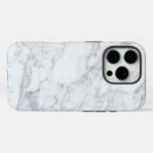 Witte marmer Case-Mate iPhone case (Achterkant (horizontaal))