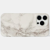 Witte marmer Case-Mate iPhone case (Achterkant (horizontaal))