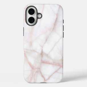 Witte marmer iPhone 16 plus hoesje