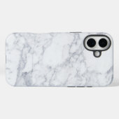 Witte marmer Case-Mate iPhone case (Achterkant (horizontaal))