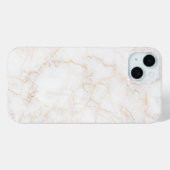 Witte marmer Case-Mate iPhone case (Achterkant (horizontaal))