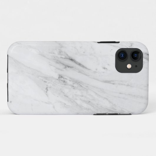 Witte marmer Case-Mate iPhone case (Achterkant (horizontaal))