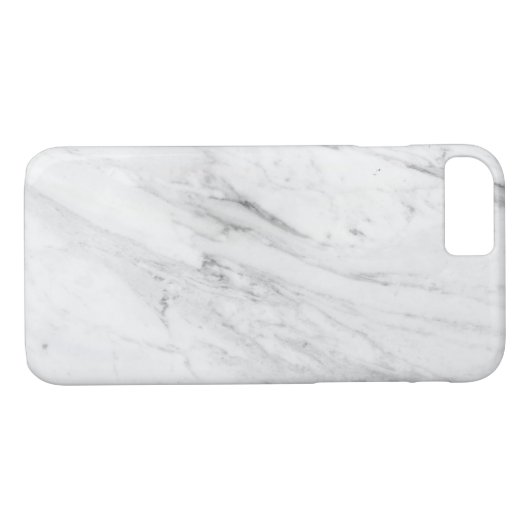 Witte marmer Case-Mate iPhone case (Achterkant (Horizontaal))