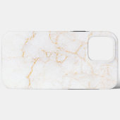 Witte marmer Case-Mate iPhone case (Achterkant (horizontaal))