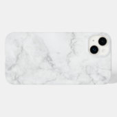 Witte marmer Case-Mate iPhone case (Achterkant (horizontaal))
