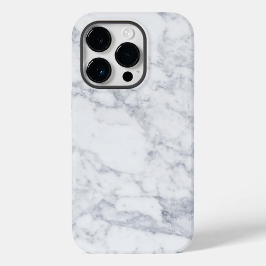 Witte marmer Case-Mate iPhone case (Achterkant)