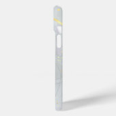 Witte marmer chique glitters Case-Mate iPhone case (Achterkant / Links)
