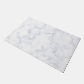 witte marmer deurmat (Schuin)