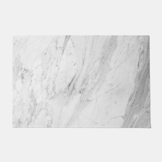 Witte marmer deurmat (Voorkant)