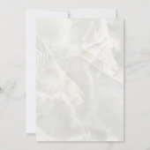 Witte marmer eerste communie uitnodiging (Achterkant)