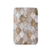 Witte marmer en goud van de Marokkaanse boomstam Badmat (Voorkant Verticaal)