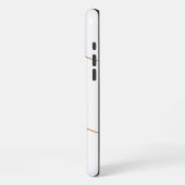 Witte marmer iPhone hoesje (Linkerkant)