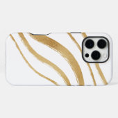 Witte marmer iPhone hoesje (Achterkant horizontaal)