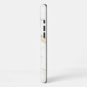 Witte marmer iPhone hoesje (Linkerkant)