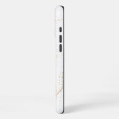 Witte marmer iPhone hoesje (Linkerkant)