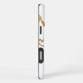 Witte marmer iPhone hoesje (Rechterkant)