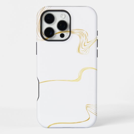 Witte marmer iPhone hoesje (Achterkant)