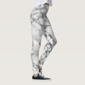 Witte marmer Leggings (Rechts)