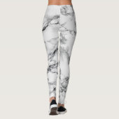 Witte marmer Leggings (Achterkant)