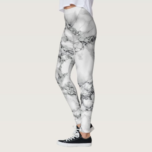 Witte marmer Leggings (Links)