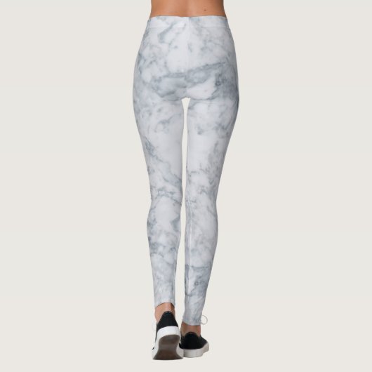 Witte marmer Leggings (Achterkant)