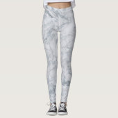 Witte marmer Leggings (Voorkant)