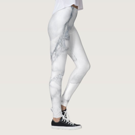 Witte marmer leggings (Rechts)