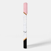 Witte marmer met gouden lijnen Case-Mate iPhone case (Achterkant / Rechts)