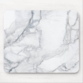 Witte marmer muismat