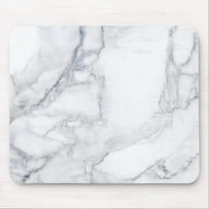 Witte marmer muismat