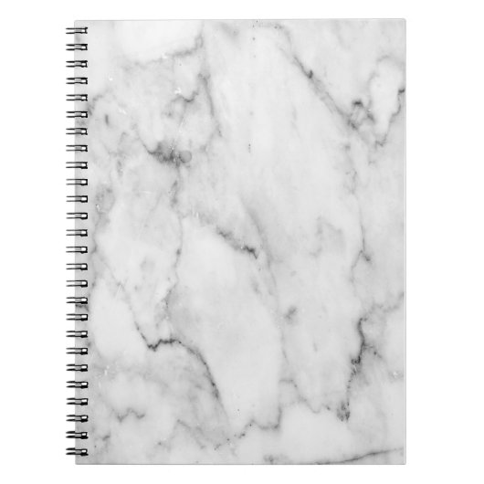 Witte marmer Notitieboek (Voorkant)