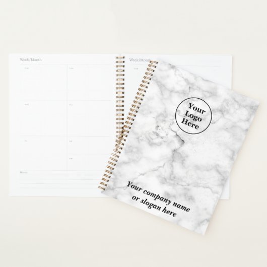 Witte marmer planner (Display)