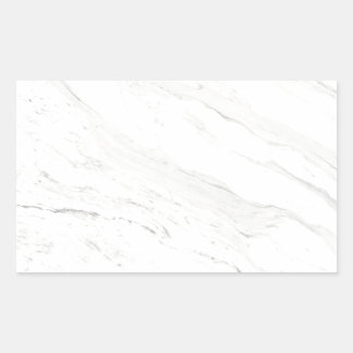 Witte marmer rechthoekige sticker
