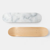 witte marmer skateboard (Horizontaal)