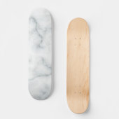 witte marmer skateboard (Voorkant)