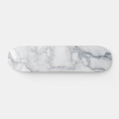 Witte marmer skateboard (Horizontaal)