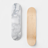 Witte marmer skateboard (Voorkant)