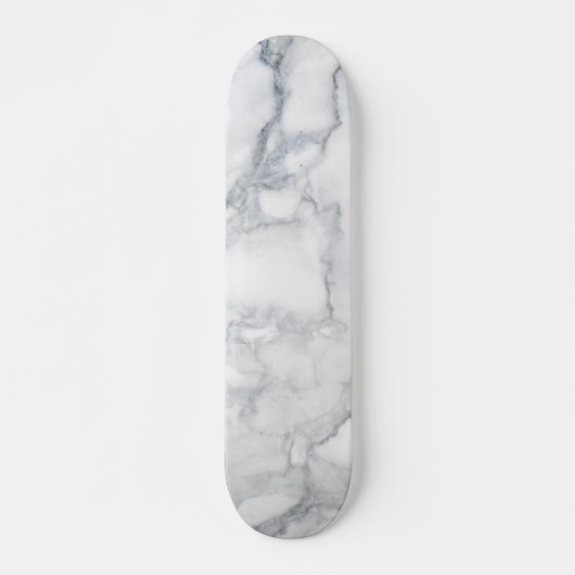 Witte marmer skateboard (Voorkant)