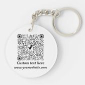 Witte marmer sleutelhanger (Achterkant)