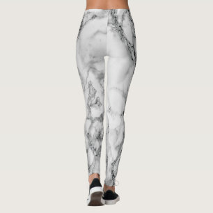 Witte marmer Stone Leggings