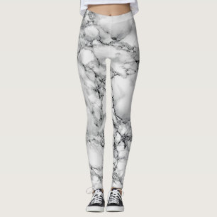 Witte marmer Stone Modern Leggings