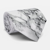 Witte marmer Stropdas (Opgerold)