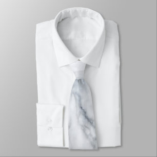 Witte marmer stropdas