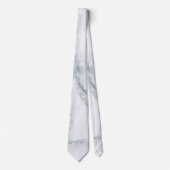 Witte marmer stropdas (Voorkant)