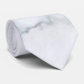 Witte marmer stropdas (Opgerold)