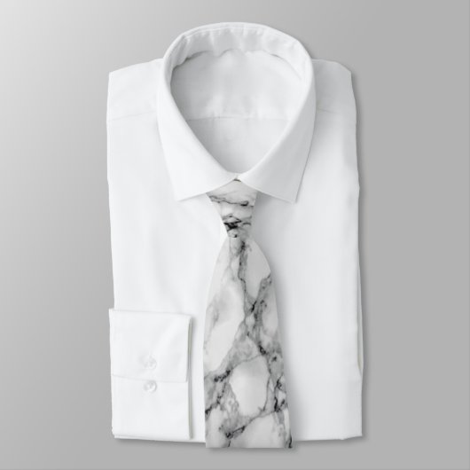 Witte marmer Stropdas (Gebonden)