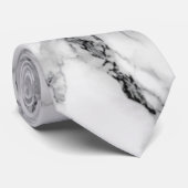 Witte marmer Stropdas (Opgerold)
