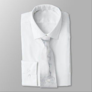 Witte marmer stropdas