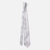 Witte marmer stropdas (Achterkant)