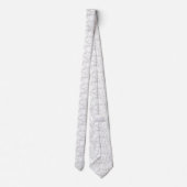 Witte marmer Stropdas - Formele zakelijke necktie (Achterkant)